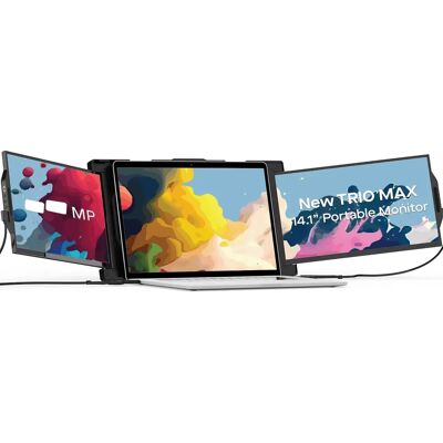 Mobile Pixels TRIO Max 2.0 - Draagbare Monitor - 14,1 inch, Full HD, Zwart Mobile Pixels TRIO Max 2.0 - Draagbare Monitor - 14,1 inch, Full HD, Zwart