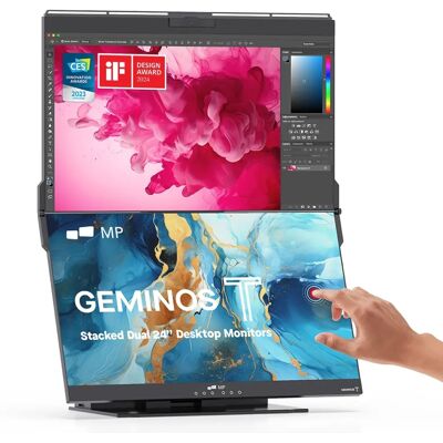 Mobile Pixels Geminos T - Moniteur portable double 24" FHD - Publicité Mobile Pixels Geminos T - Moniteur portable double 24" FHD - Publicité