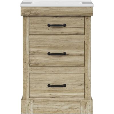 Teamson Home - 24in Vanity - Light Oak - Bathroom Vanity Teamson Home - 24in Vanity - Light Oak - Bathroom Vanity