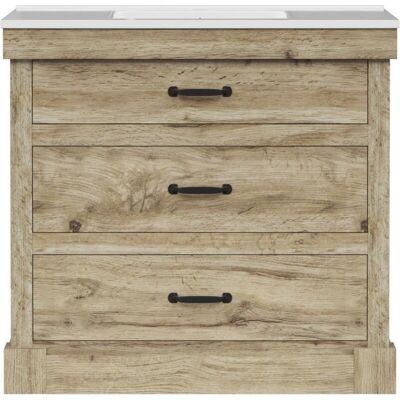 Teamson Home - 36" Bathroom Vanity - Light Oak Teamson Home - 36" Bathroom Vanity - Light Oak