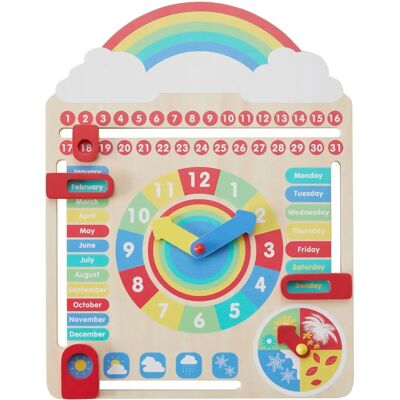 Teamson Kids - Calendario Educativo per la Scuola Materna - Tutto su Oggi, Multicolore Teamson Kids - Calendario Educativo per la Scuola Materna - Tutto su Oggi, Multicolore