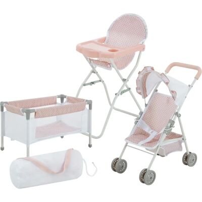 Teamson Kids Olivia's Little World Doll Playset - Pink & Gray - Kids Doll Playset Teamson Kids Olivia's Little World Doll Playset - Pink & Gray - Kids Doll Playset
