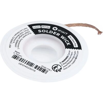 iFixit - IF145-779-1 - 2,5 mm - 1,5 m - wick dissalante iFixit - IF145-779-1 - 2,5 mm - 1,5 m - wick dissalante