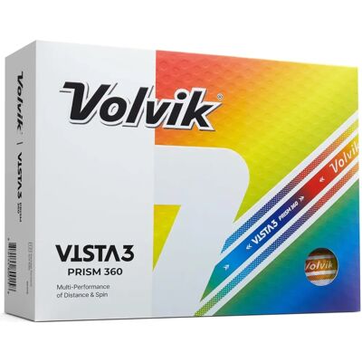Volvik Vista 3 Prism 360 Golf Balls - White Volvik Vista 3 Prism 360 Golf Balls - White