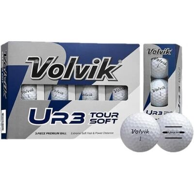 Volvik UR3 Tour Soft White Golf Balls - 12 pcs - Golf Balls Volvik UR3 Tour Soft White Golf Balls - 12 pcs - Golf Balls