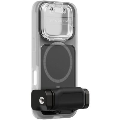 PolarPro iPhone 16 Pro Gennemsigtig cover med Grip & Flip Defender PolarPro iPhone 16 Pro Gennemsigtig cover med Grip & Flip Defender