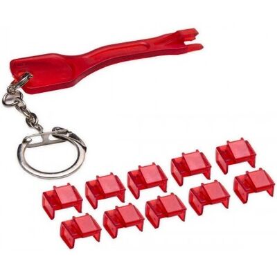 Syba SY-ACC24053 Blocco porte - Sicurezza livello 1 - Rosso Syba SY-ACC24053 Blocco porte - Sicurezza livello 1 - Rosso