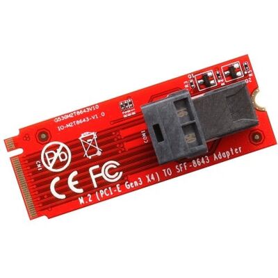 SYBA SI-ADA40121 Interface Card - Supports M.2 NVMe, U.2, Mini-SAS SYBA SI-ADA40121 Interface Card - Supports M.2 NVMe, U.2, Mini-SAS