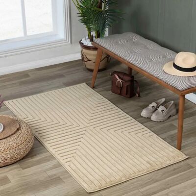 Surya KIYOSHI - Beige - 80 x 150 cm - Machine-woven Rug Surya KIYOSHI - Beige - 80 x 150 cm - Machine-woven Rug