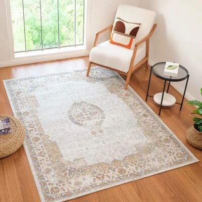 LIVABLISS Mehrfarben/Braun Waschbarer Teppich - Teppich LIVABLISS Mehrfarben/Braun Waschbarer Teppich - Teppich