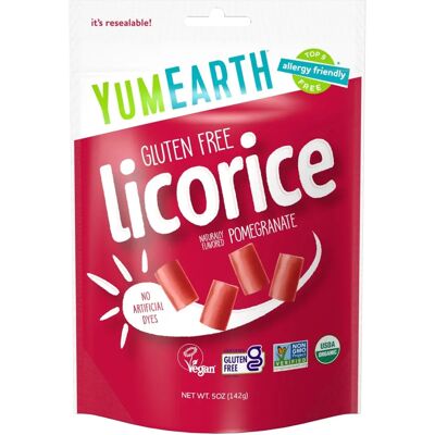 Yumearth Organic Licorice Pomegranate - Candy Yumearth Organic Licorice Pomegranate - Candy