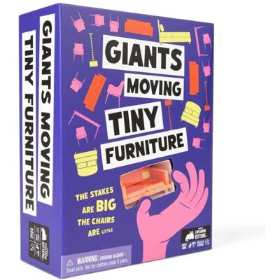 Exploding Kittens Giants Moving Tiny Furniture - Gioco familiare per 3-8 giocatori 7+ - Caos divertente di mobili in miniatura Exploding Kittens Giants Moving Tiny Furniture - Gioco familiare per 3-8 giocatori 7+ - Caos divertente di mobili in miniatura