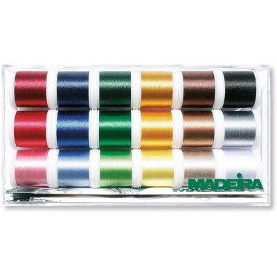 MADEIRA - 25143 Tacony - 18 spools - 220m - Sewing thread MADEIRA - 25143 Tacony - 18 spools - 220m - Sewing thread