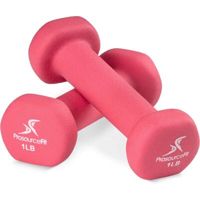 ProsourceFit Rosa Hantlar - Muskulatur toningsutrustning ProsourceFit Rosa Hantlar - Muskulatur toningsutrustning