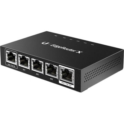 Ubiquiti ER-X Router przewodowy - Gigabit Ethernet, EdgeOS, Kompakt Ubiquiti ER-X Router przewodowy - Gigabit Ethernet, EdgeOS, Kompakt