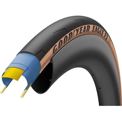 Goodyear Eagle F1 veiband - 700c, 25mm, Svart/Brun - Sykkeldekk Goodyear Eagle F1 veiband - 700c, 25mm, Svart/Brun - Sykkeldekk