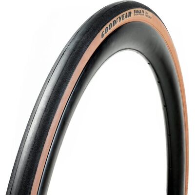 Goodyear Eagle F1 SuperSport Tubless-ellast - Svart/Braun - 700c Goodyear Eagle F1 SuperSport Tubless-ellast - Svart/Braun - 700c