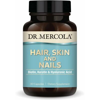 Dr. Mercola Biotine, Kératine & Acide Hyaluronique - Vitamines pour cheveux, peau, ongles - Publicité Dr. Mercola Biotine, Kératine & Acide Hyaluronique - Vitamines pour cheveux, peau, ongles - Publicité