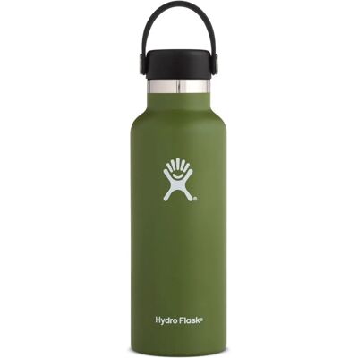 Hydro Flask Hvit 18 oz Standard Flaske - Rustfritt stål - 532 ml Hydro Flask Hvit 18 oz Standard Flaske - Rustfritt stål - 532 ml
