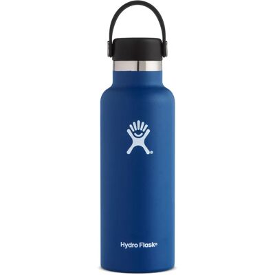 Hydro Flask Wide Mouth Rustfritt Stål Flaske - Blå Hydro Flask Wide Mouth Rustfritt Stål Flaske - Blå