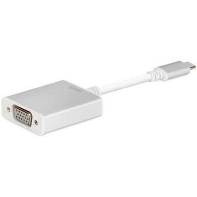 Adaptador USB-C a VGA Moshi - 1920x1200 - Plata/Blanco Adaptador USB-C a VGA Moshi - 1920x1200 - Plata/Blanco