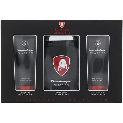 Zestaw prezentowy Classico 3-częściowy Lamborghini - Eau De Toilette, żel pod prysznic, balsam po goleniu Zestaw prezentowy Classico 3-częściowy Lamborghini - Eau De Toilette, żel pod prysznic, balsam po goleniu