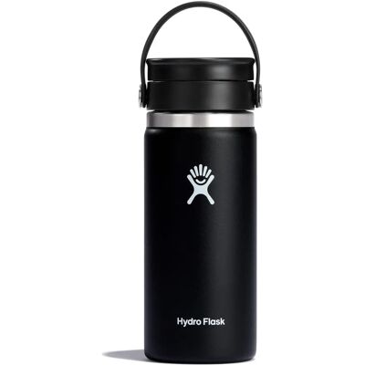 Hydro Flask Svart 473ml Isolert Drikkeflaske med Flex Sip Lokke Hydro Flask Svart 473ml Isolert Drikkeflaske med Flex Sip Lokke