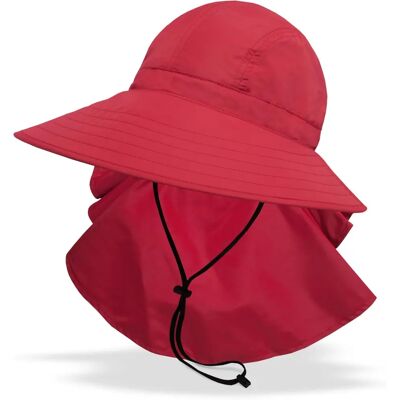 Chapeau Sundancer pour femmes avec voile de cou en cascade - Protection solaire - Publicité Chapeau Sundancer pour femmes avec voile de cou en cascade - Protection solaire - Publicité