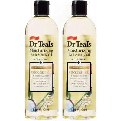 Dr. Teal's Moisturizing Body Oil with Coconut & Essential Oils - 8 fl oz Dr. Teal's Moisturizing Body Oil with Coconut & Essential Oils - 8 fl oz