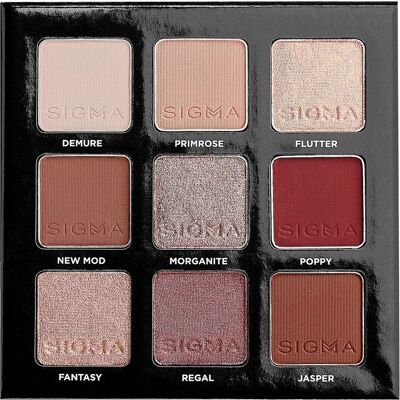 Sigma Beauty Rosy Ögonskuggspalett - Vegansk, 9g, Ögonsmink Sigma Beauty Rosy Ögonskuggspalett - Vegansk, 9g, Ögonsmink