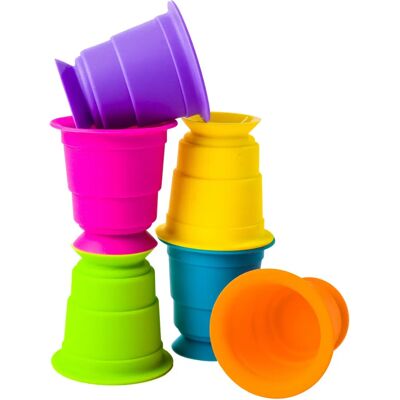 Fat Brain Toy Co. FA183-1 Stapelbare Saugnäpfe - Spielset Fat Brain Toy Co. FA183-1 Stapelbare Saugnäpfe - Spielset