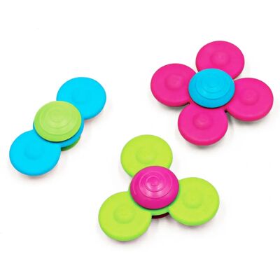 Fat Brain Toys Whirly Squigz - Motorikspielzeug für Babys, 3 Drehspielzeuge - BPA-frei Fat Brain Toys Whirly Squigz - Motorikspielzeug für Babys, 3 Drehspielzeuge - BPA-frei