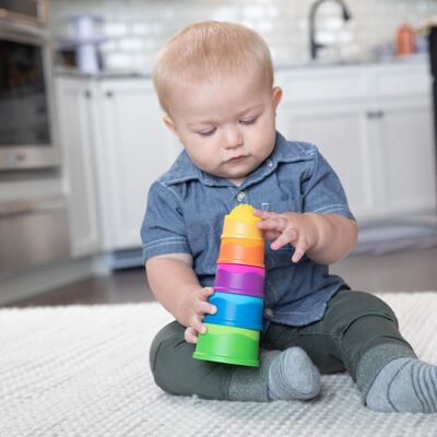 Fat Brain Toys Dimpl Stack - Bildendes Spielzeug - Bunt Fat Brain Toys Dimpl Stack - Bildendes Spielzeug - Bunt