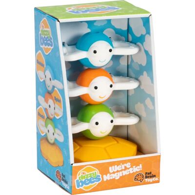 Fat Brain Toys Dizzy Bees - Magnetyczne zabawki do układania dla dzieci 1-10 Fat Brain Toys Dizzy Bees - Magnetyczne zabawki do układania dla dzieci 1-10
