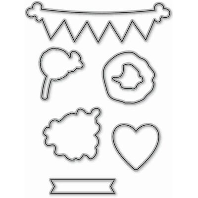 Go Craft Distribution Always in My Heart 4x6 Dies - Fustelle Go Craft Distribution Always in My Heart 4x6 Dies - Fustelle