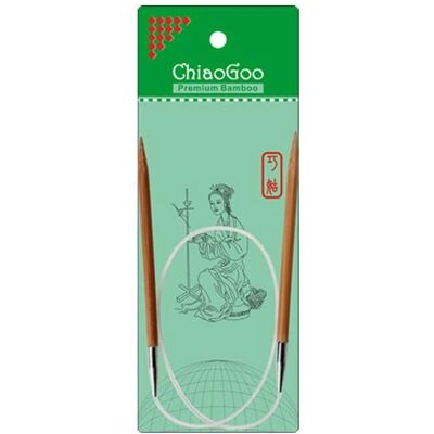 Agujas de tejer de bambú ChiaoGoo 60cm 4mm Patina Agujas de tejer de bambú ChiaoGoo 60cm 4mm Patina