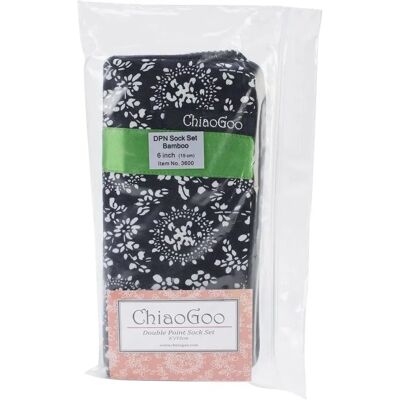 ChiaoGoo Bambus Socken Nadelsatz - 15cm, 2,25-3,25mm - Stricknadeln ChiaoGoo Bambus Socken Nadelsatz - 15cm, 2,25-3,25mm - Stricknadeln