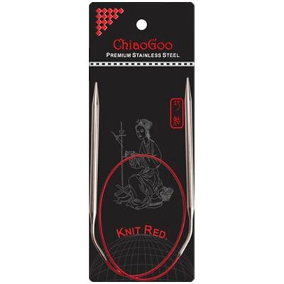 Chiaogoo Rot Kruhové jehly 24 palců- Velikost 3/3.25 mm - Pletené jehly Chiaogoo Rot Kruhové jehly 24 palců- Velikost 3/3.25 mm - Pletené jehly