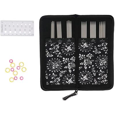 ChiaoGoo - 15 cm 2.25-3.25 mm - Acciaio inox - Set aghi ChiaoGoo - 15 cm 2.25-3.25 mm - Acciaio inox - Set aghi