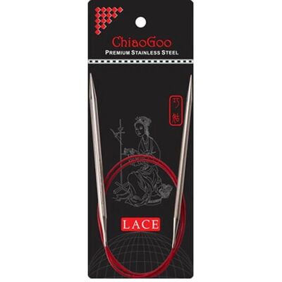ChiaoGoo - Red Lace Rundstickor - 60 cm - Agujas de tejer ChiaoGoo - Red Lace Rundstickor - 60 cm - Agujas de tejer