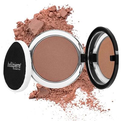 Bellapierre Cosmetics Compact Mineral Blush - Suede - 10g - Face Sculpting Natural Finish Bellapierre Cosmetics Compact Mineral Blush - Suede - 10g - Face Sculpting Natural Finish
