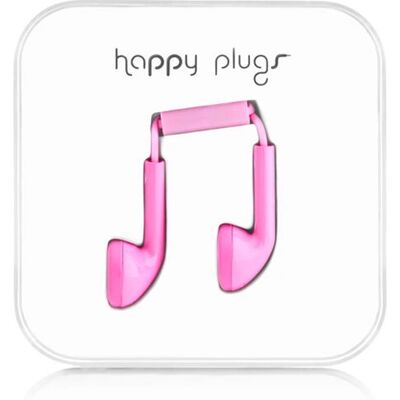 Ecouteurs Happy Plugs - Intra-auriculaires stéréo filaire - Rose - Publicité Ecouteurs Happy Plugs - Intra-auriculaires stéréo filaire - Rose - Publicité
