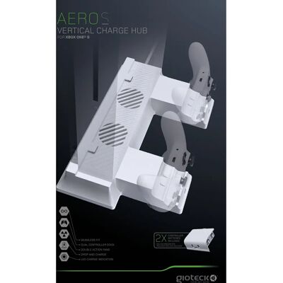 Gioteck Aero S - Support de chargement vertical avec refroidissement - Xbox One S Gioteck Aero S - Support de chargement vertical avec refroidissement - Xbox One S