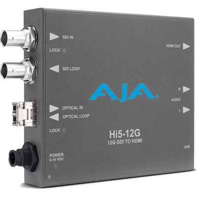 AJA Hi5-12G-R - Carte de capture active grise AJA Hi5-12G-R - Carte de capture active grise