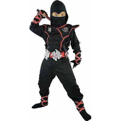 Spooktacular Creations - H0-R5ZI-XNDV - Preto - Ninja - Fantasia Spooktacular Creations - H0-R5ZI-XNDV - Preto - Ninja - Fantasia