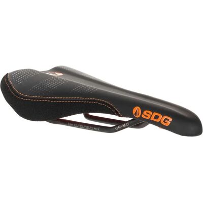 SDG Radar Cro-Mo Rail Saddle - Black / Orange - Performance Saddle SDG Radar Cro-Mo Rail Saddle - Black / Orange - Performance Saddle