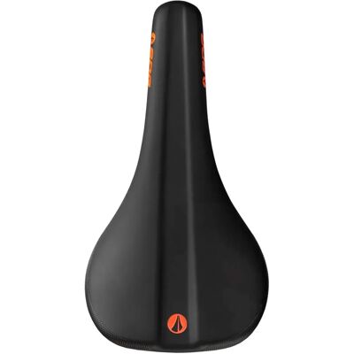 Selle de vélo SDG Bel Air 3.0 Lux-Alloy - Noir/Orange - 140mm de large - Publicité Selle de vélo SDG Bel Air 3.0 Lux-Alloy - Noir/Orange - 140mm de large - Publicité