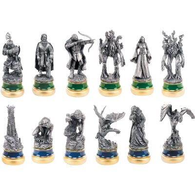 Noble Collection Władca Pierścieni Dwie Wieże Szachy - Szczegółowe Miniatury - 12 Elementów Noble Collection Władca Pierścieni Dwie Wieże Szachy - Szczegółowe Miniatury - 12 Elementów