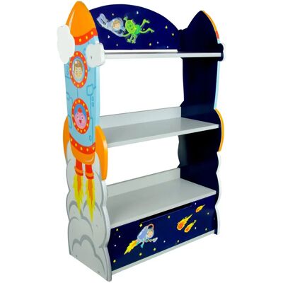 Libreria Outer Space di Teamson Kids - Blu Libreria Outer Space di Teamson Kids - Blu