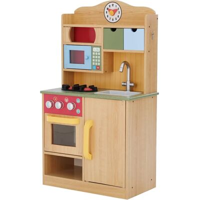 Cuisine en bois Burlywood pour enfants - Jouet de cuisine - Publicité Cuisine en bois Burlywood pour enfants - Jouet de cuisine - Publicité